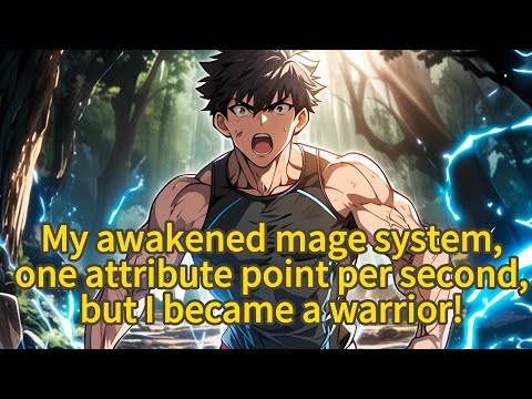 My awakened mage system, one attribute point per second, but I became a warrior- Manhwa Recap