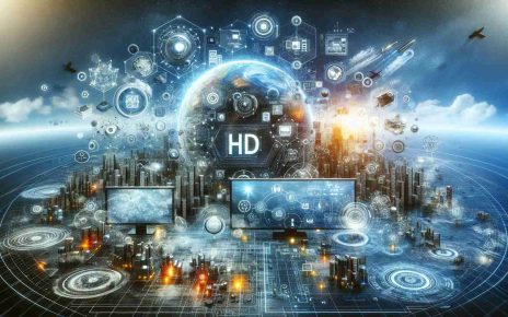 An HD photograph visualizing exciting new technological innovations that are expected to be unveiled at an upcoming technology company's event. The image should possess a futuristic and cutting-edge vibe, with elements that suggest advancement, such as high-tech gadgets, digital interfaces, and innovative design concepts. Everything should be depicted with realistic and high-definition details.