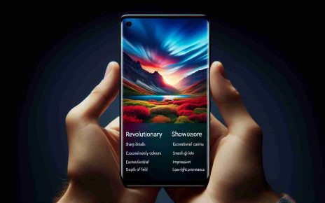 An HD photo showcasing the results of the revolutionary photography capabilities of a modern, cutting-edge smartphone. This showcase consists of a stunning landscape with sharp details, vibrant colours, exceptional depth of field, smooth gradients, and impressive low-light performance.